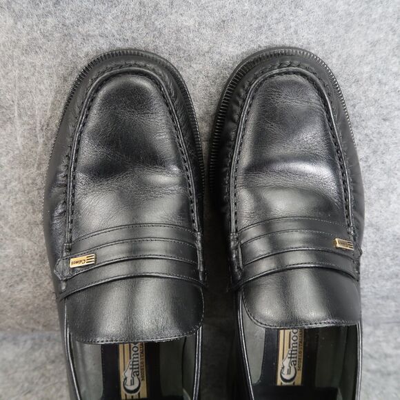 Calimod Shoes Mens 41 Loafer Moccasin Classic Slip On Leather Lifestyle Black - Picture 6 of 16